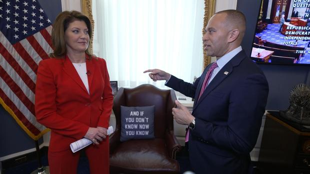 Norah O'Donnell and Rep. Hakeem Jeffries 