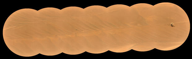 Ingenuity resting on Mars surface