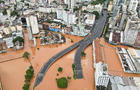Flooding due to heavy rains in Porto Alegre in Rio Grande do Sul state 