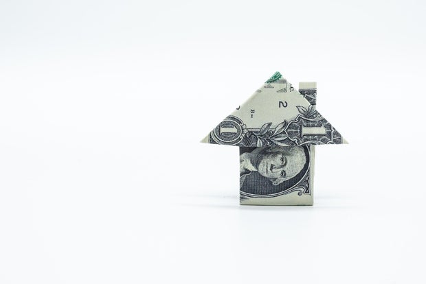 Dollar Bill Origami House