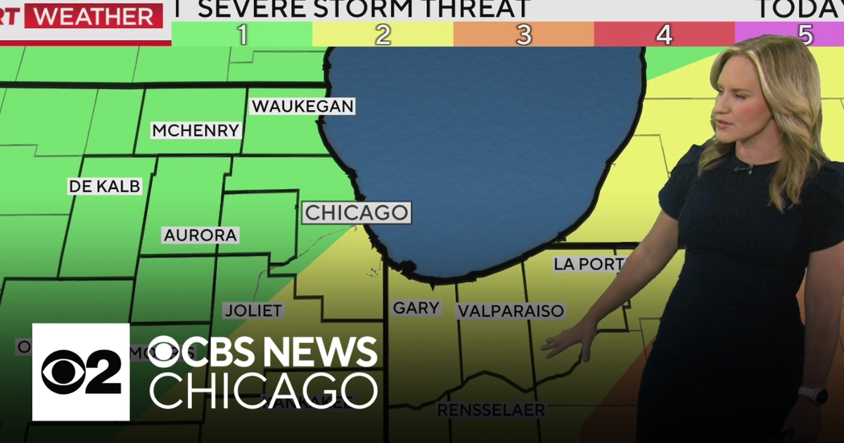 Downpours followed by strong afternoon storms Tuesday in Chicago - CBS ...