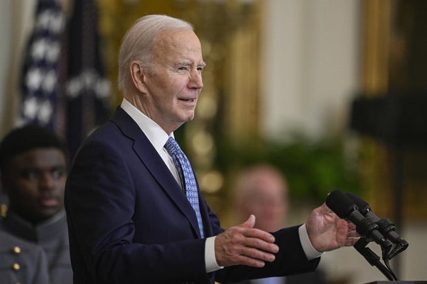 President Biden delivers a speech at the Commander-In-Chief's Trophy Event at the White House in Washington D.C., United States on May 6, 2024.
