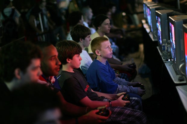 The competition begins at a national video game event