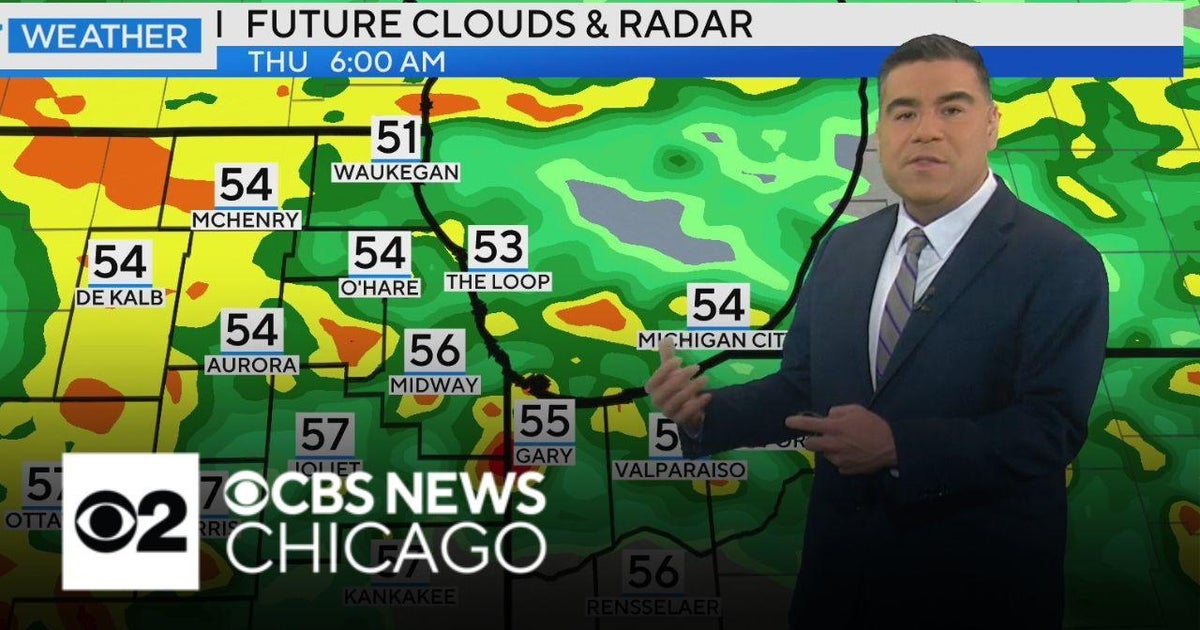 Rain on Thursday but sunshine for Friday - CBS Chicago