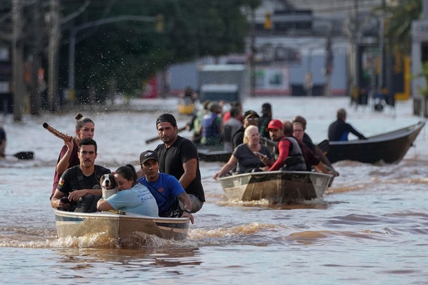 Heavy rains in Brazil