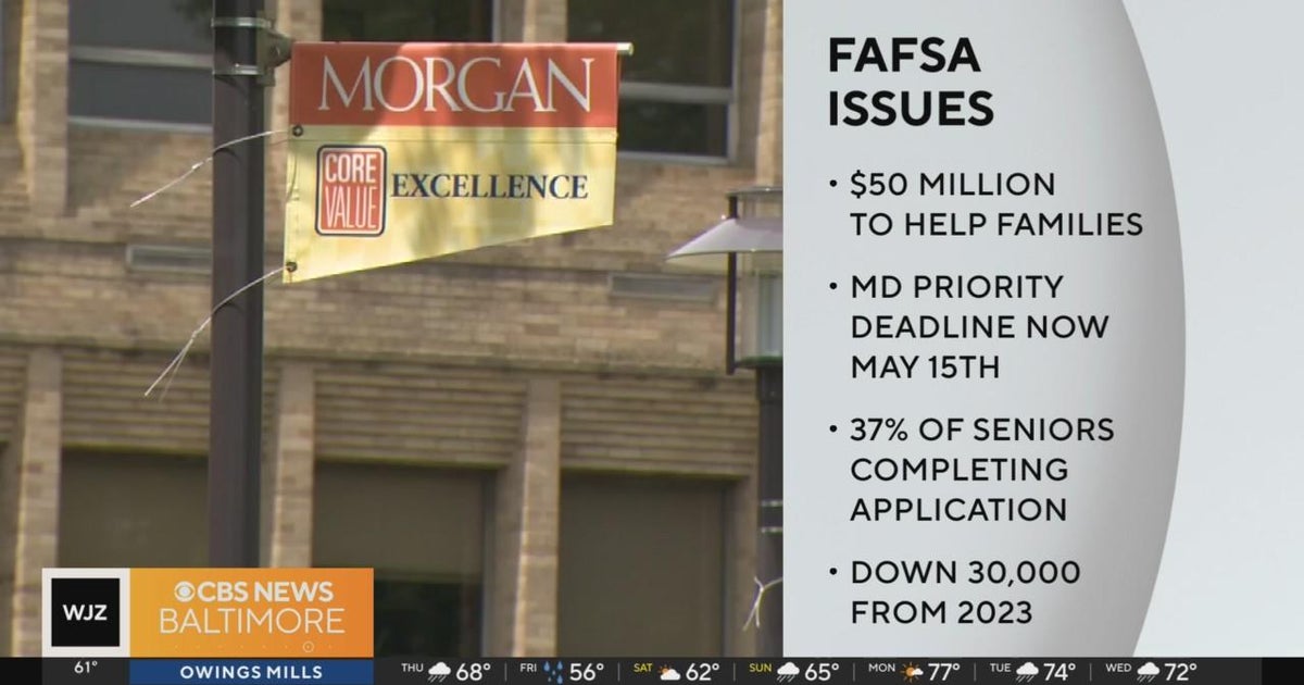 FAFSA application priority deadline approaches for Maryland students - CBS Baltimore