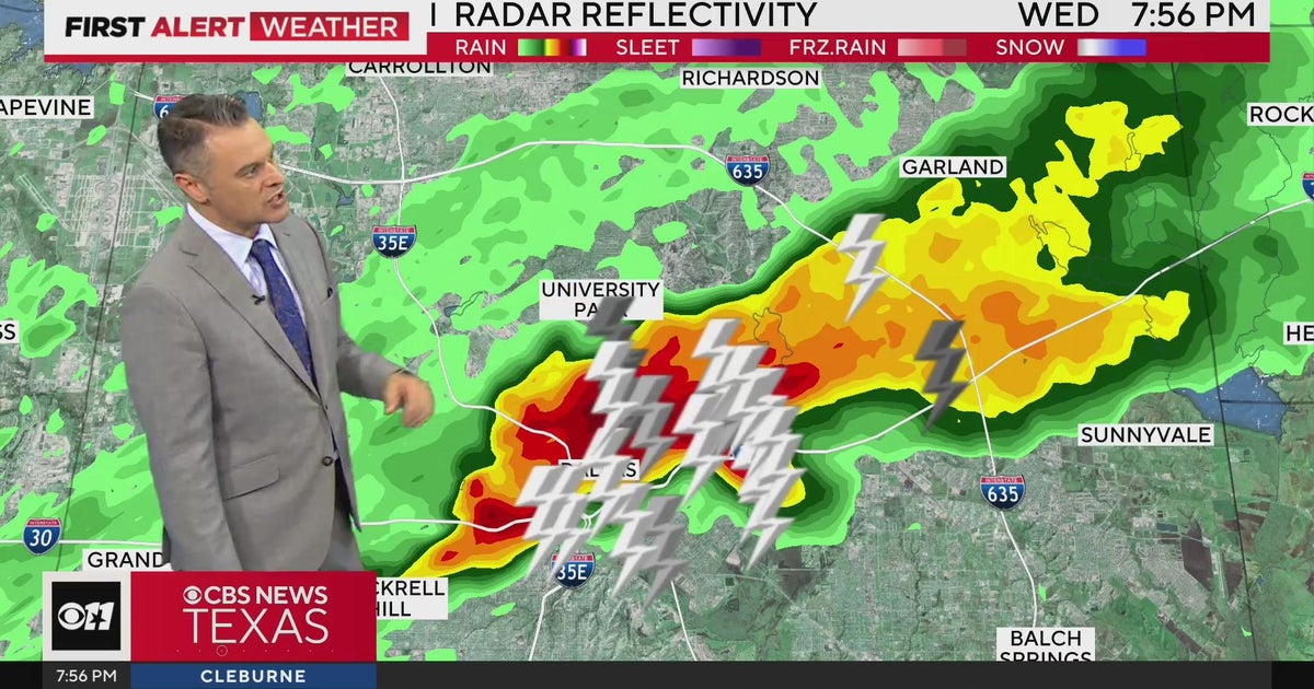 Heavy rain moving through North Texas - CBS Texas