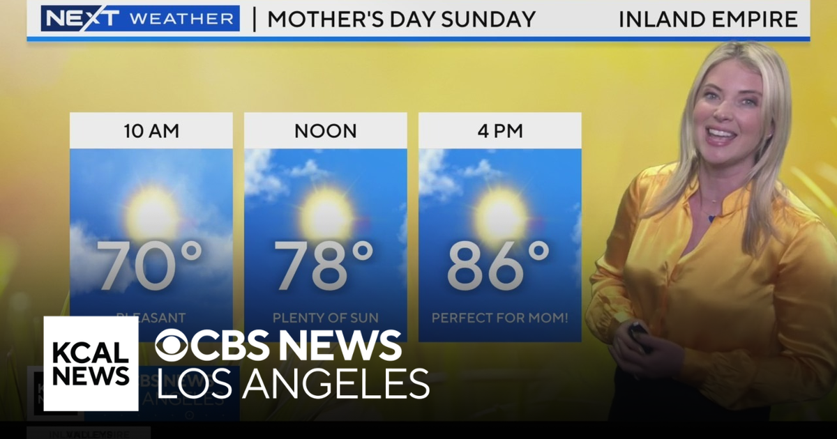 Here's a look at the weather for Mother's Day Weekend - CBS Los Angeles