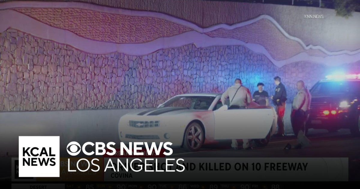 Man killed in 10 Freeway car-to-car shooting - CBS Los Angeles