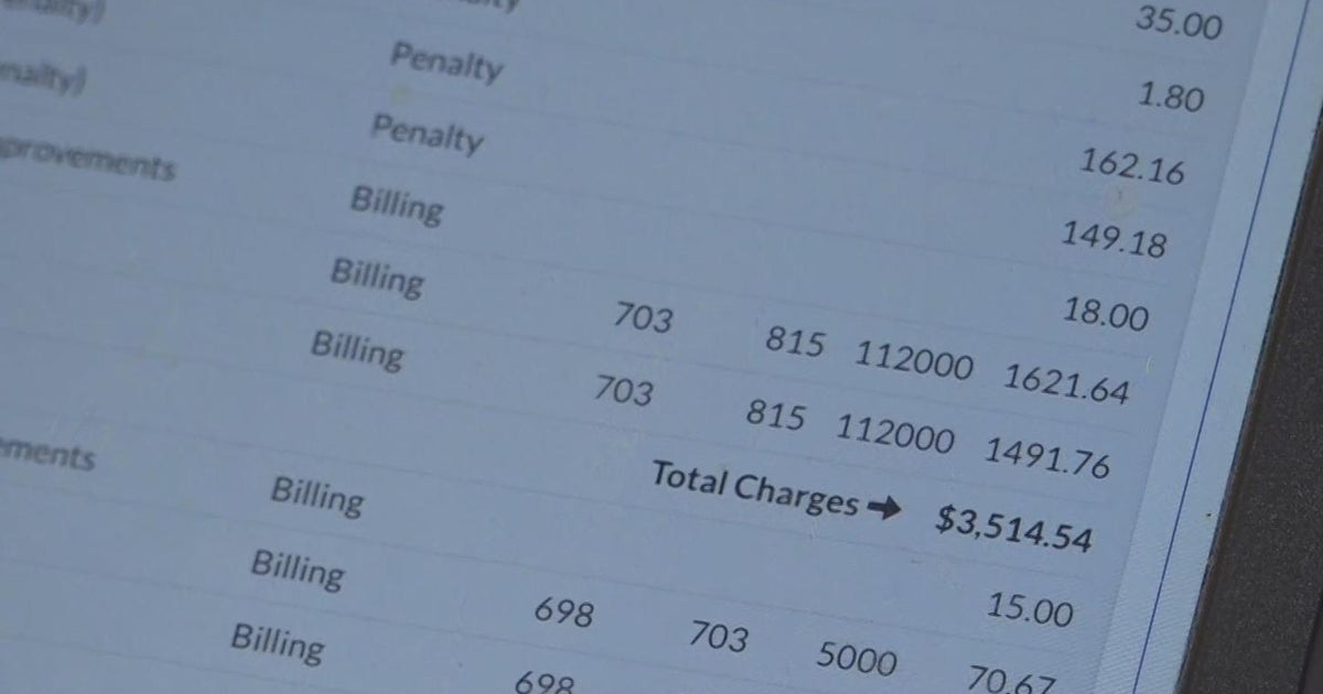 Pittsburgh Area Woman Gets Shocking Water Bill Cbs Pittsburgh