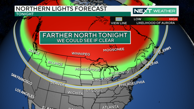 Northern lights forecast, May 12, 2024 