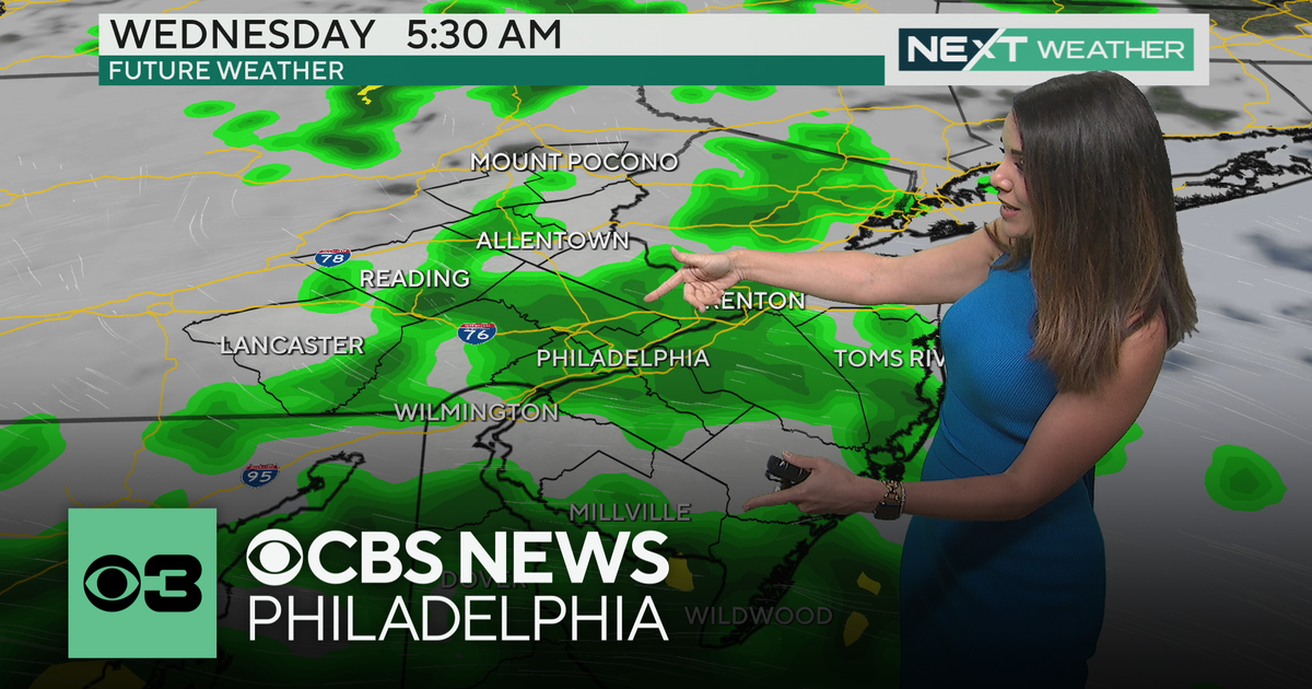 Rain moves in Tuesday afternoon, more showers through Thursday - CBS ...