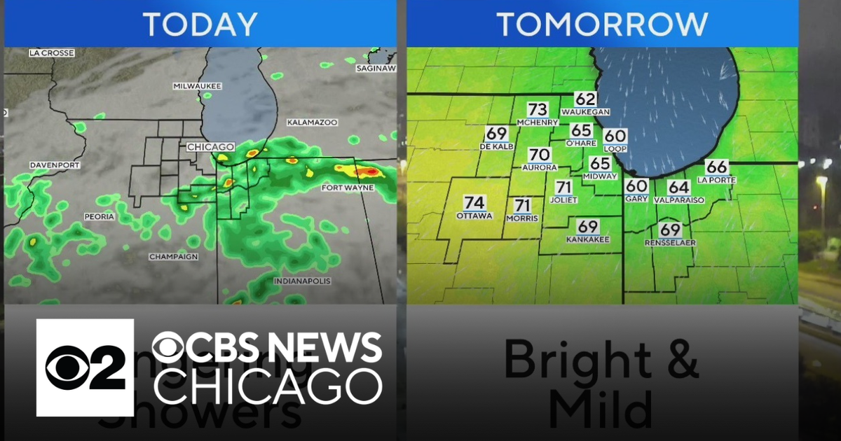 Cooler day ahead in Chicago with lingering showers - CBS Chicago