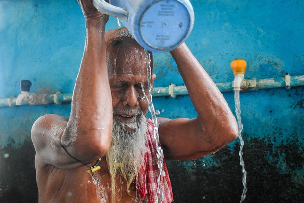 Daily life during the heatwave around Kolkata, India