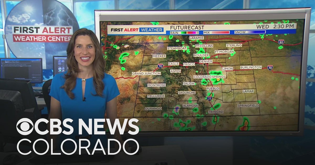 Denver weather: Cooler temps and showers and thunderstorms - CBS Colorado