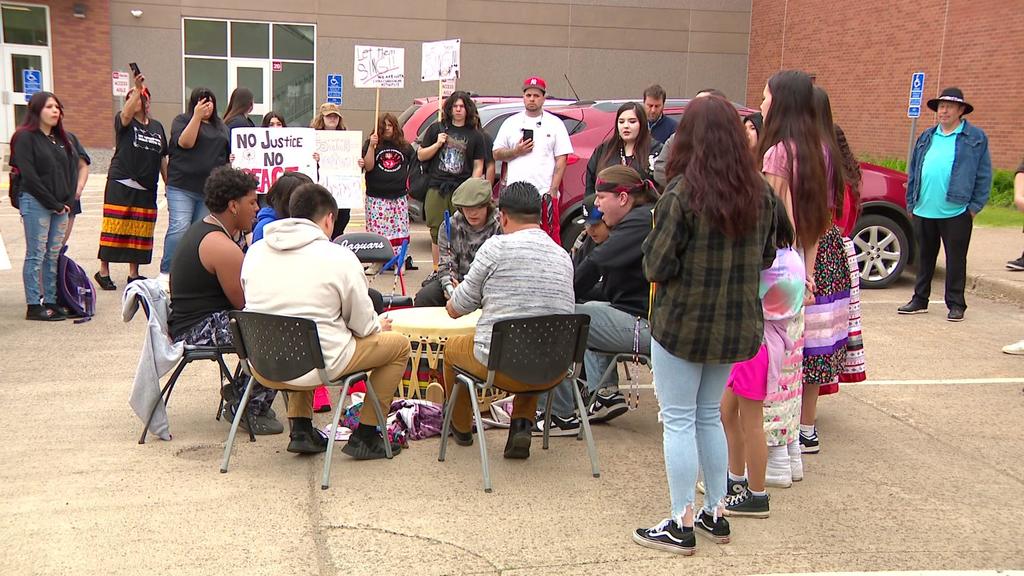 Students protest removal of Native song from northern Minnesota
graduation ceremony