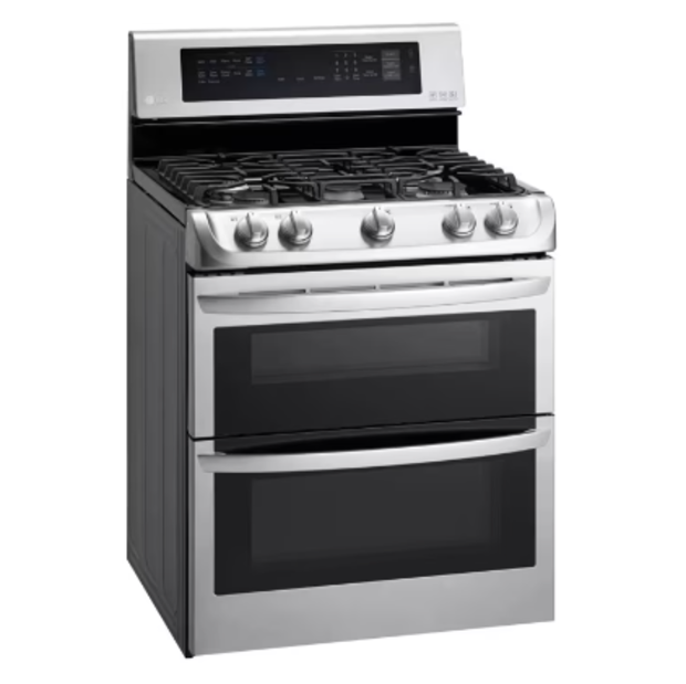 LG 6.9 cu. ft. Gas Double Oven Range with ProBake Convection 