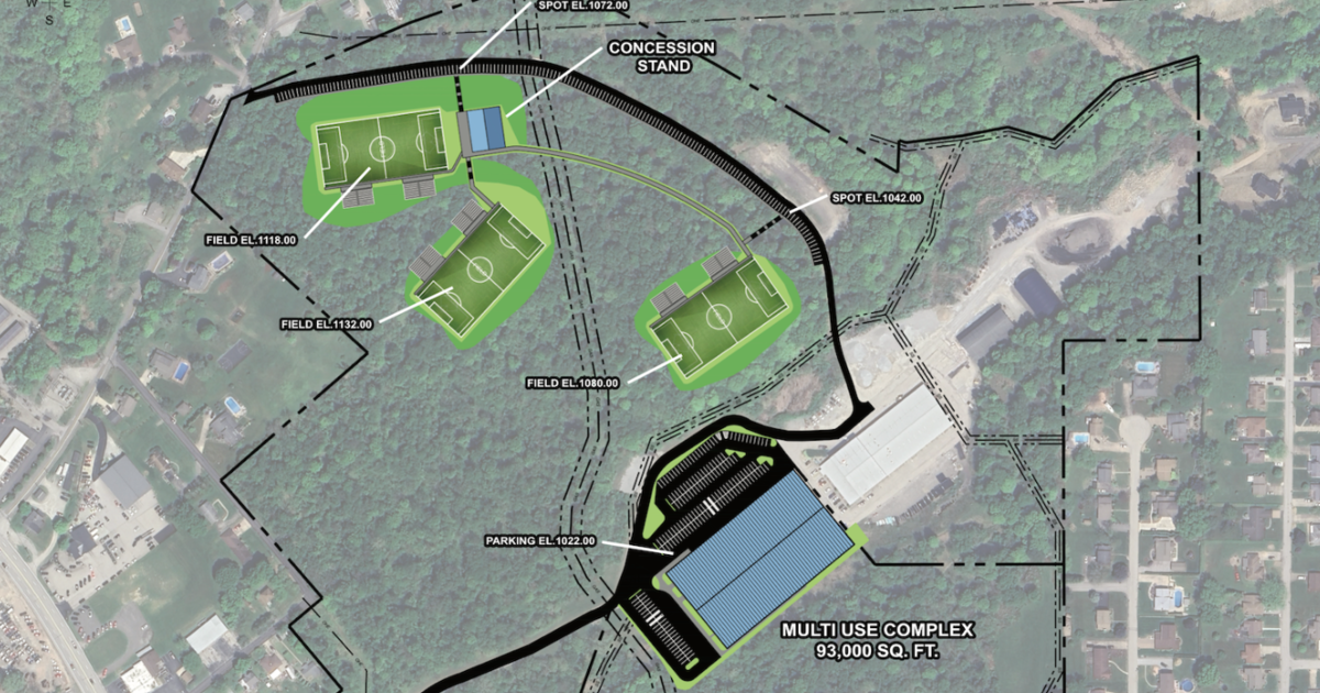 Pittsburgh Riverhounds reveal proposal for new multi-field sports complex in North Huntingdon
