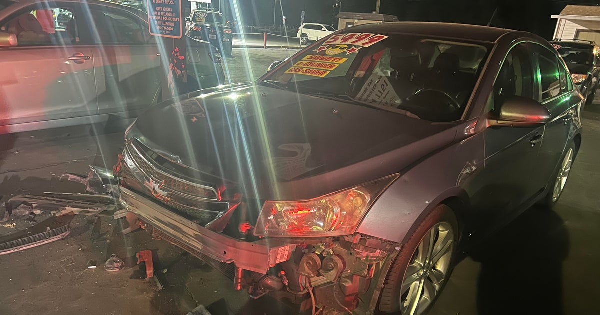 Suspected DUI driver crashes into vehicles at Roseville used car dealership