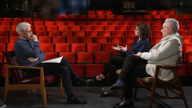 Anderson Cooper with Amanda Gronich and Moises Kaufman