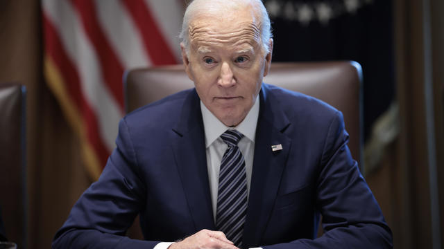 President Biden Meets With His Joint Chiefs And Combatant Commanders In The Cabinet Room 