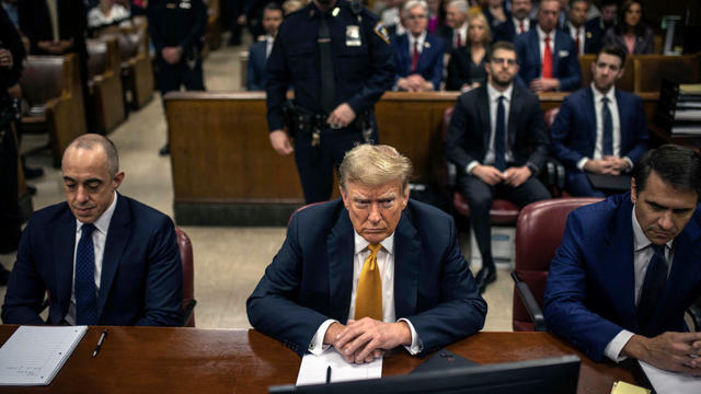 Former President Donald Trump appears in court on May 21, 2024, in New York City. 