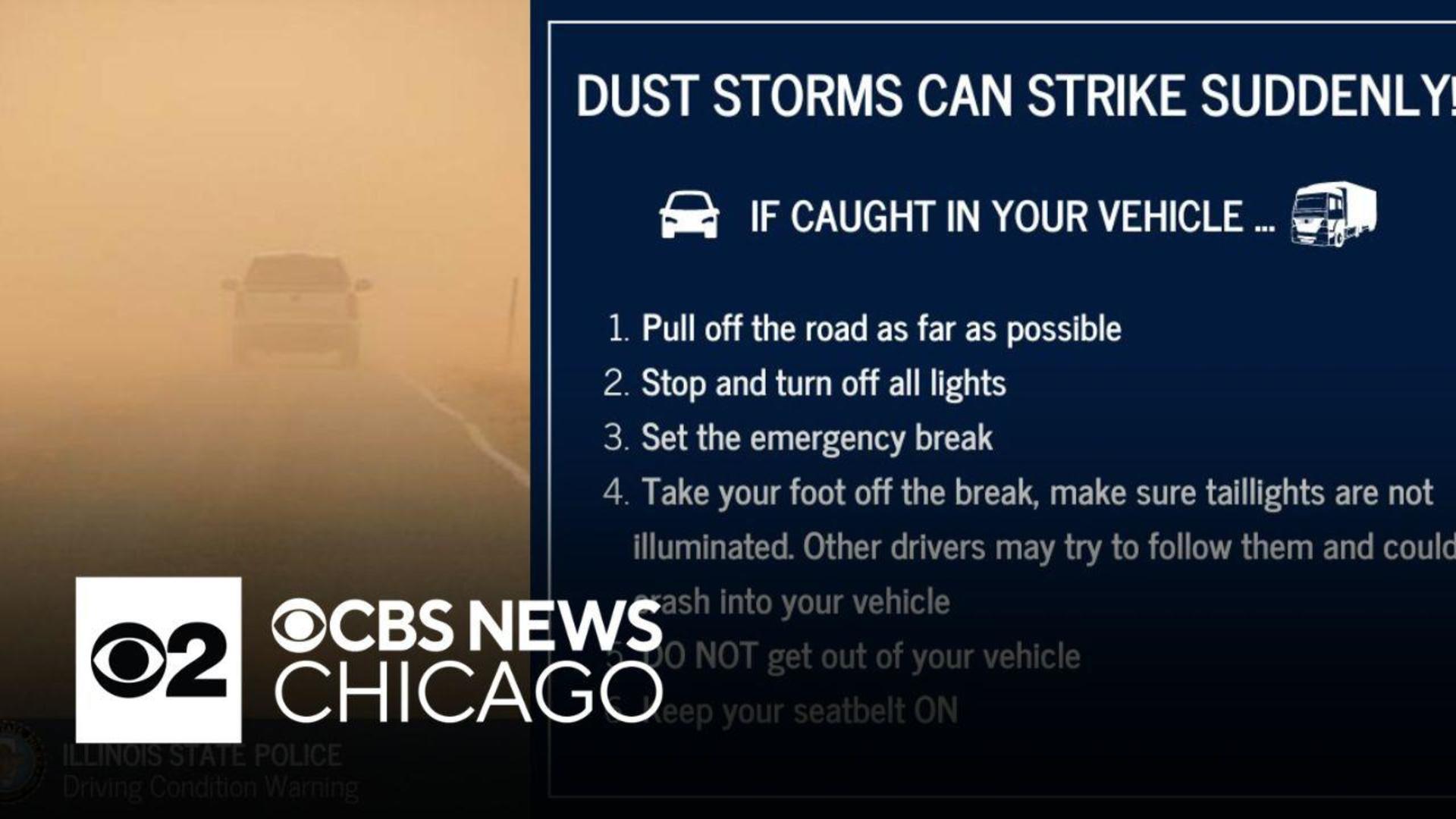 Dust storm closes part of Interstate 55 in downstate Illinois