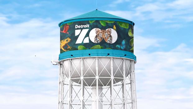 Detroit Zoo unveils new design for water tower 