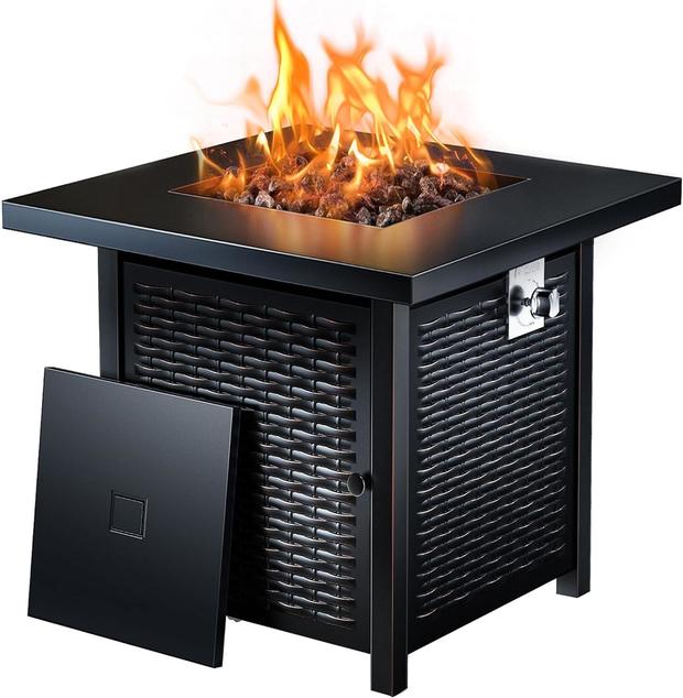 Ciays Propane Fire Pits 28 Inch Outdoor Gas Fire Pit 
