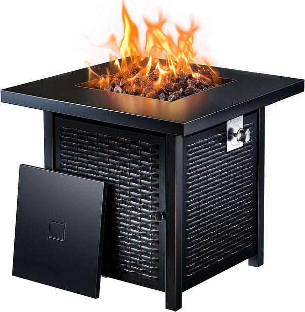 Ciays Propane Fire Pits 28 Inch Outdoor Gas Fire Pit