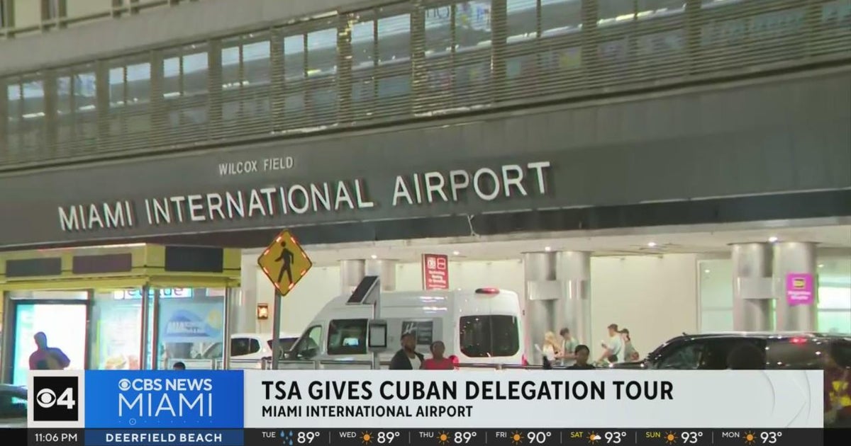 Cuban government delegation tour of secure areas at Miami airport draws ...