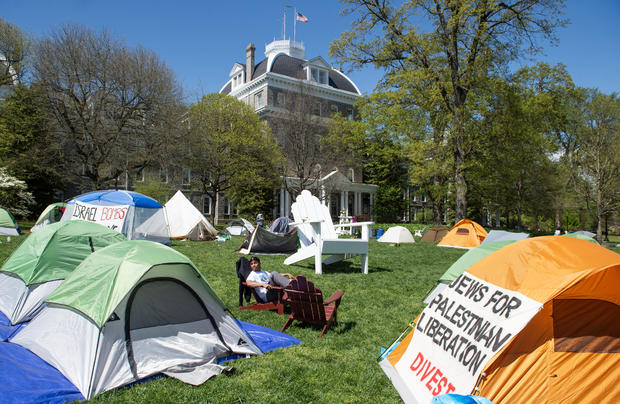 Gaza Solidarity Encampment Grows At Swarthmore College In Pennsylvania As Campus Protests Continue 