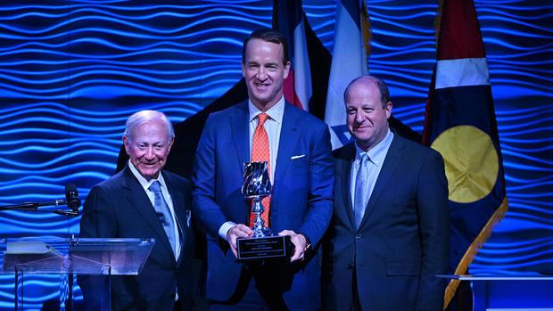 Peyton Manning awarded the 2024 Community Enrichment Award by the Mizel Institute. 