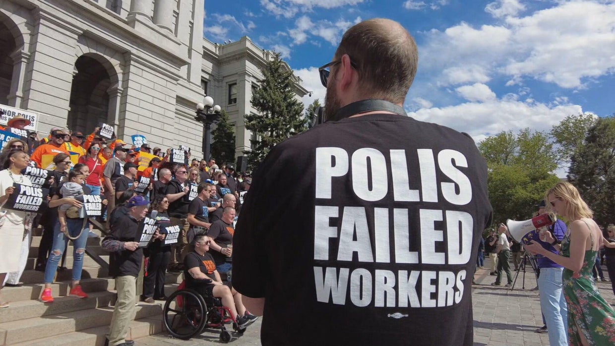 Construction workers protest after Gov. Jared Polis vetoes wage theft ...