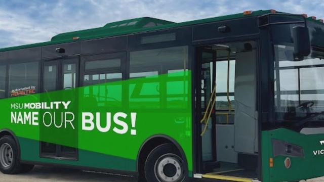 Michigan State University wants help in naming new autonomous bus 