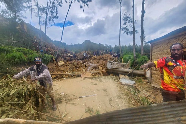 CORRECTION Landslide in Papua New Guinea