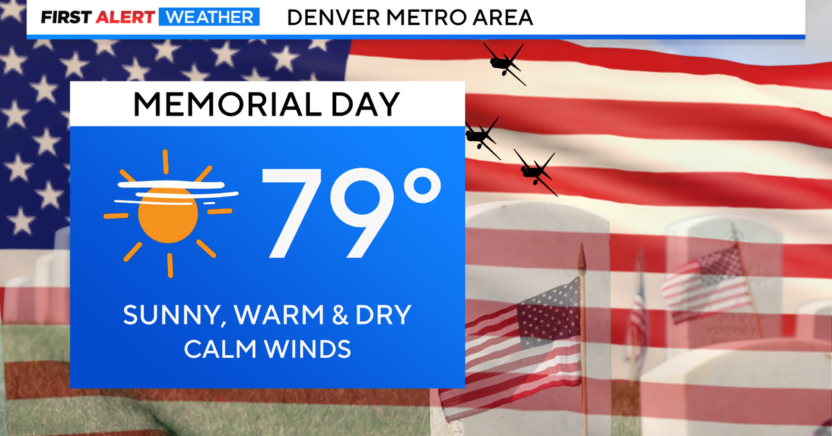 Denver Memorial Day forecast: Sunny, warm and dry - CBS Colorado