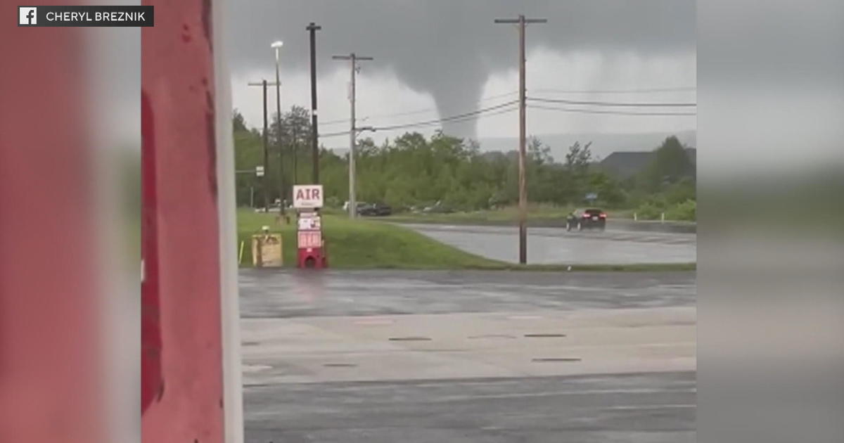 Video shows tornado in Mahanoy City, Pennsylvania, after warning issued in Schuylkill County