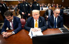 Former President Donald Trump attends his criminal trial at Manhattan Criminal Court on May 29, 2024, in New York City. 