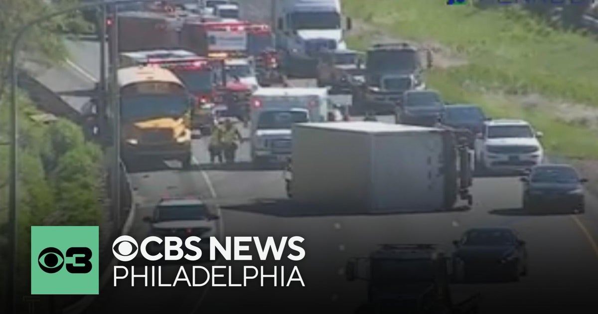 Overturned box truck in Northeast Philadelphia causes traffic on ...