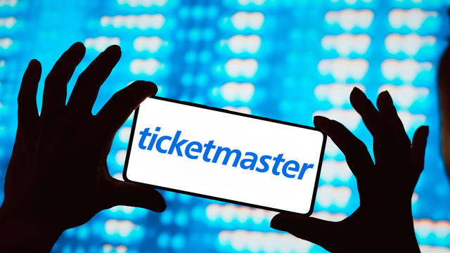 In this photo illustration, the Ticketmaster logo is 