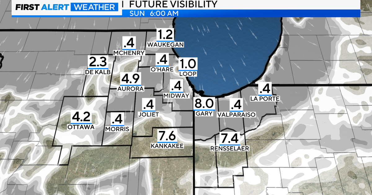 Showers, patchy fog overnight in Chicago - CBS Chicago