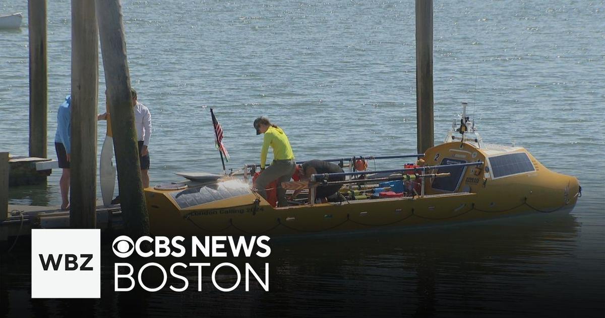 Group launches from Boston to row across the Atlantic to London