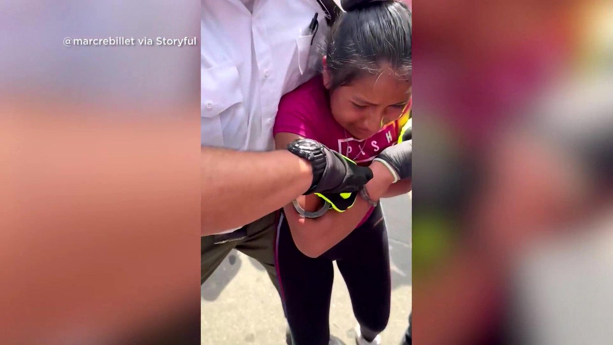 Video shows struggle between NYC Parks employee and handcuffed girl in ...