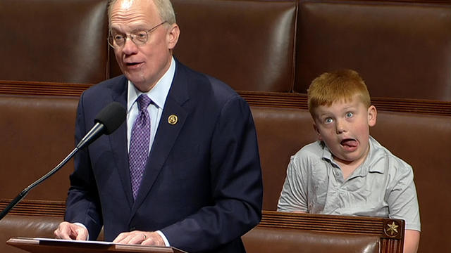 Congress Kid on House Floor 