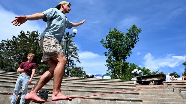 Outside Festval at Civic Center Park 
