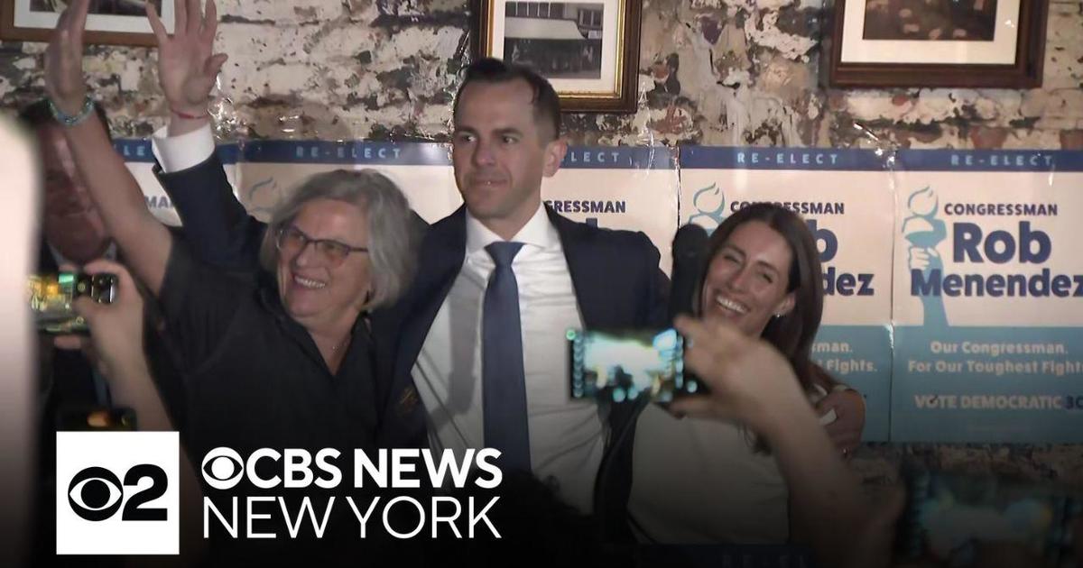 Rep. Rob Menendez Jr. speaks to supporters after projected win in New ...