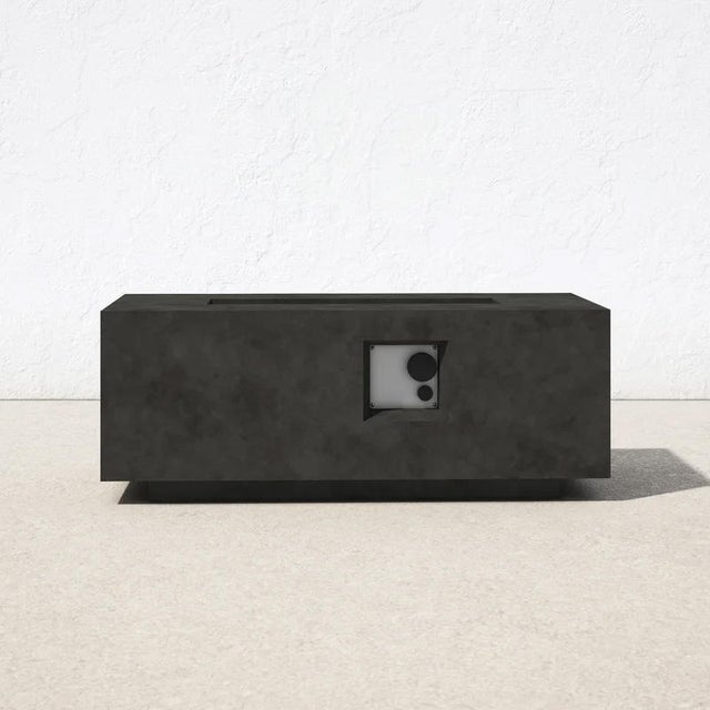 Latitude Concrete Natural Gas Outdoor Fire Pit Table