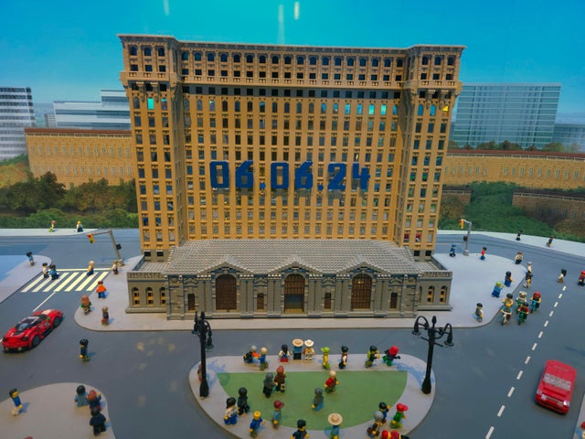 Lego celebrates reopening of Michigan Central Station with display CBS Detroit