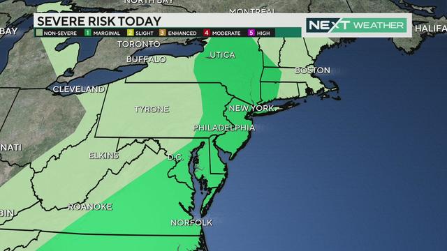 Severe weather risk today 